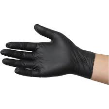 Black Nitrile Powderfree Gloves (Medium) - Image 2