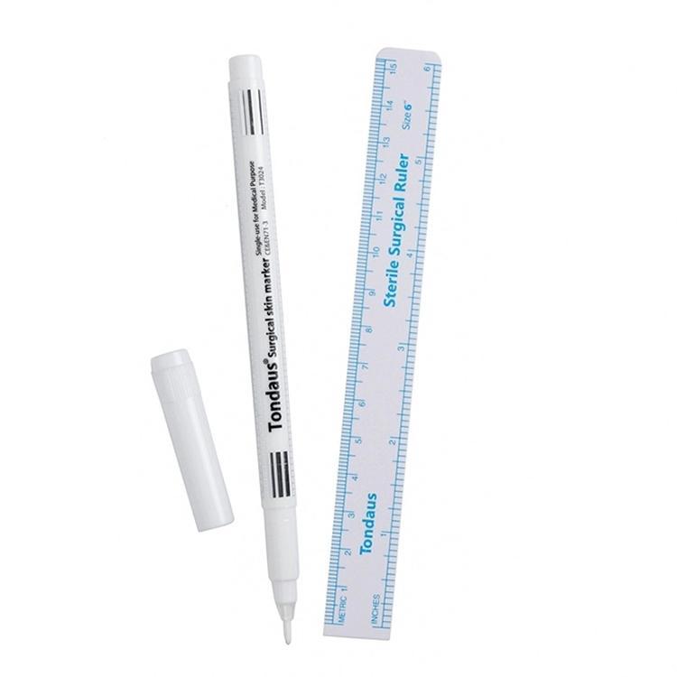 White Surgical Marker and ruler